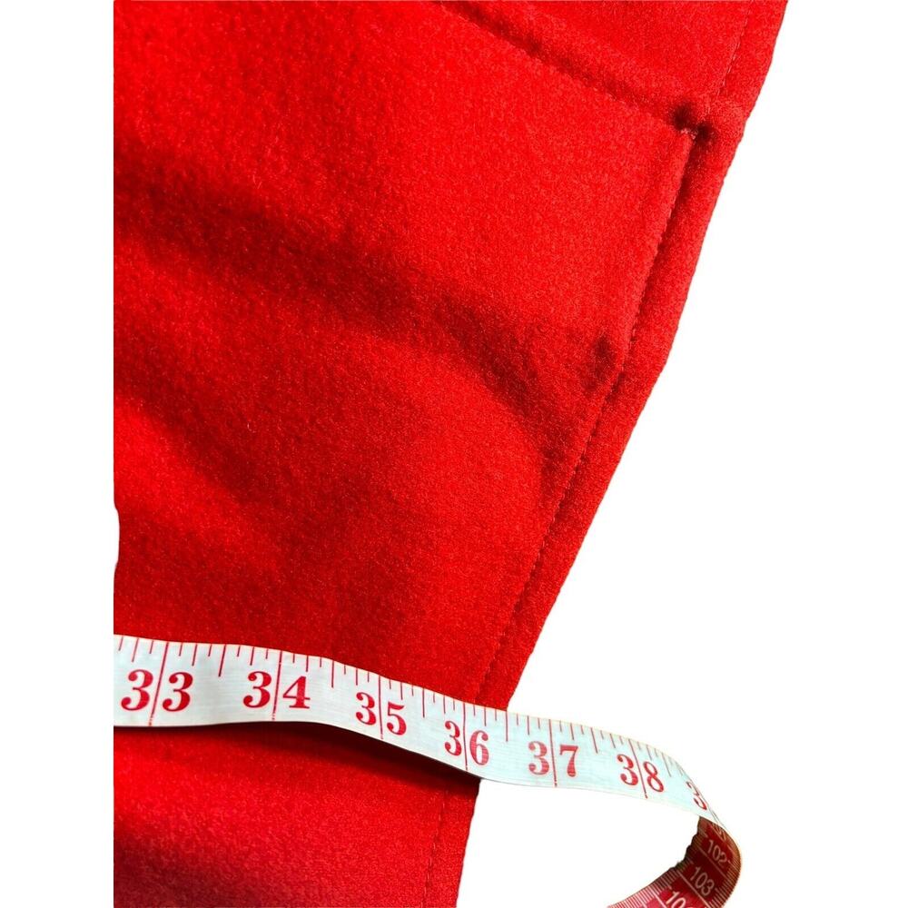 Pendleton Vintage 50s 60s Red 100% Virgin Wool Cape Jacket One Size - Picture 9 of 12